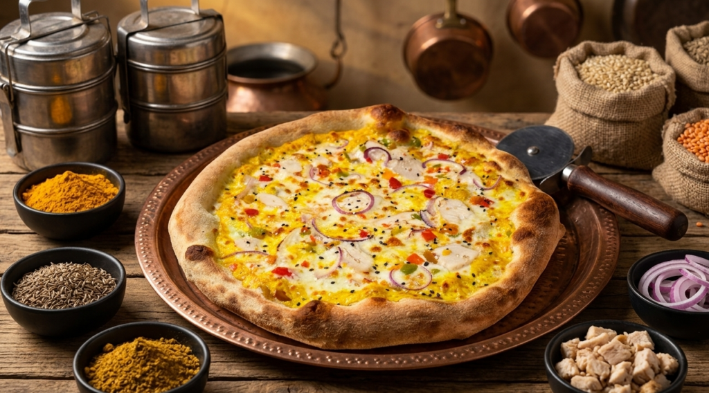 La pizza Curcurry par CasaPizza Aurillac